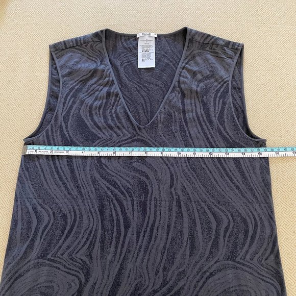 Wolford Stretchy Grey/Black Tank Medium - Picture 4 of 5